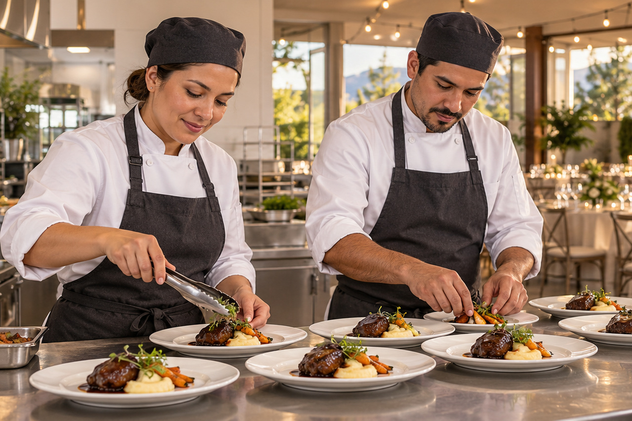 Fin de año llega con tres eventos el mismo viernes y la misma cocina para atenderlos
